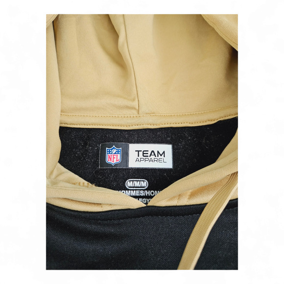 NFL Team Apparel New Orleans Saints Size Medium Men's Hoodie - Picture 2 of 5